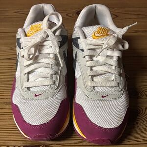 Nike White and Purple Athletic Shoes